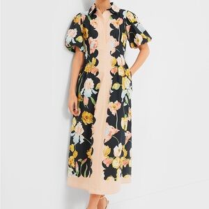 Tuckernuck Moonlit Iris Delaney Dress XS Midi Maxi